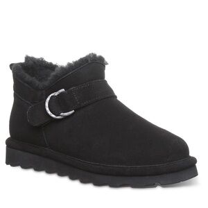 BearPaw Shorty Buckle black booties